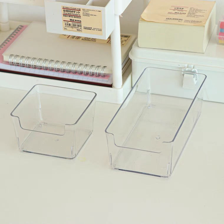 Transparent Stationery Storage Box