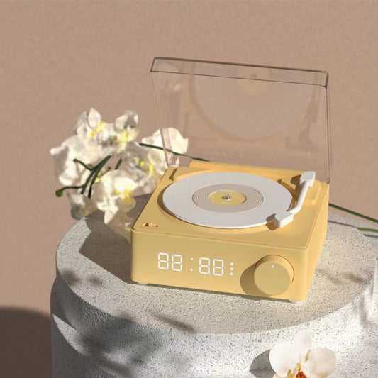 Vinyl Record Bluetooth Speaker Alarm Clock