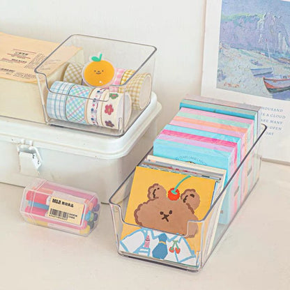 Transparent Stationery Storage Box